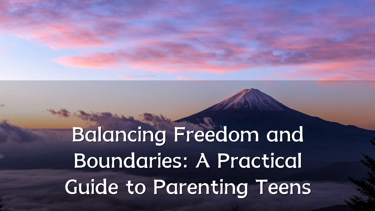 Balancing Freedom and Boundaries: A Practical Guide to Parenting Teens