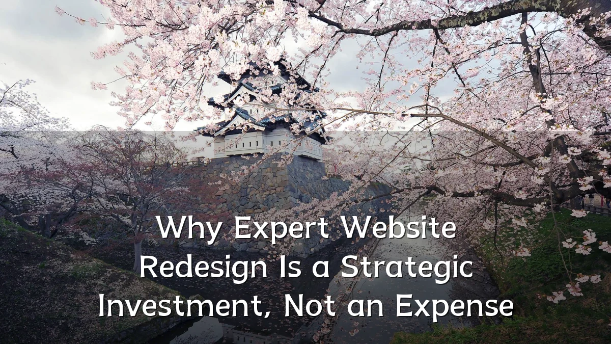 Why Expert Website Redesign Is a Strategic Investment, Not an Expense