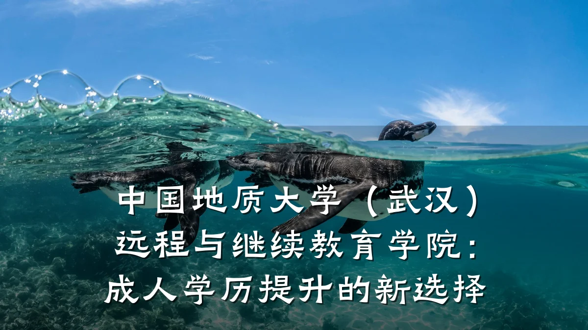 中国地质大学(武汉)远程与继续教育学院:成人学历提升的新选择